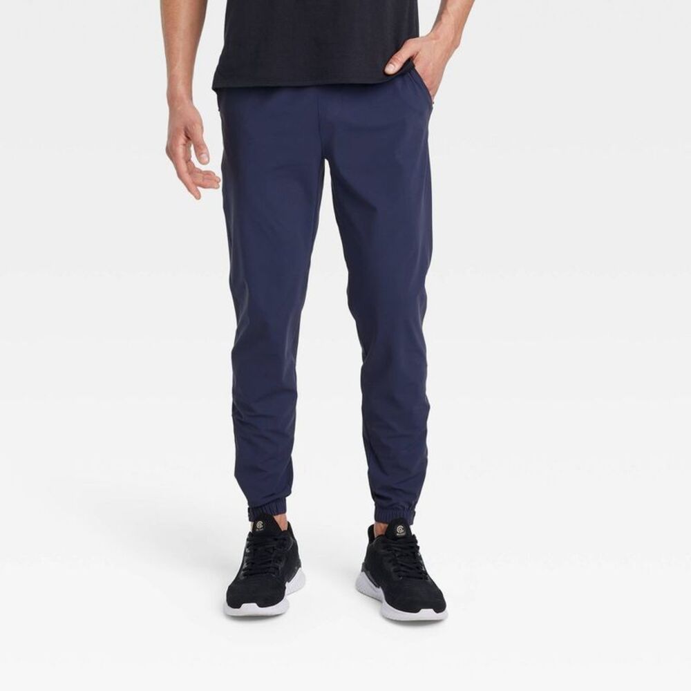 Men's Lightweight Tricot Jogger Pants - All In Motion Navy M